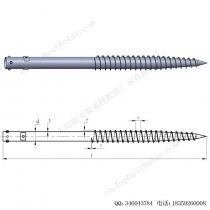 太阳能可调法兰盘地桩，安装灵活简便