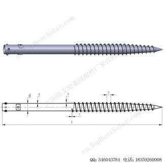 太阳能可调法兰盘地桩，安装灵活简便