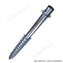 可调法兰盘地桩光伏支架专用，碳钢