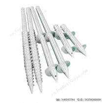 可调法兰盘地桩安装