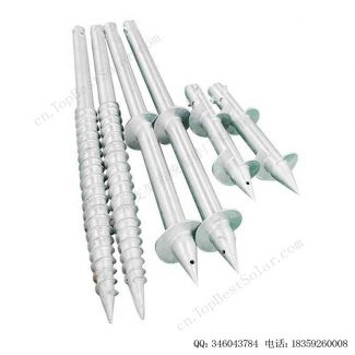 可调法兰盘地桩安装