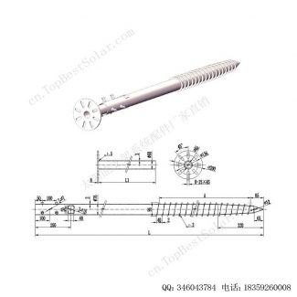可调法兰盘地桩配件