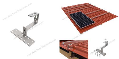 太阳能琉璃瓦屋顶安装底部安装挂钩-SPC-IK-08