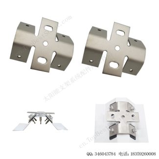 不锈钢 太阳能梯形彩钢瓦夹具厂家