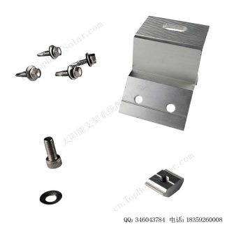 太阳能波形彩钢瓦夹具 阳极氧化铝