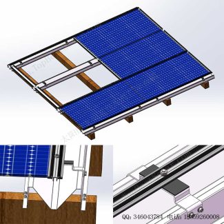 薄膜太阳能板BIPV屋顶支架配件