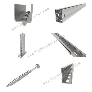 光伏地面碳钢支架安装