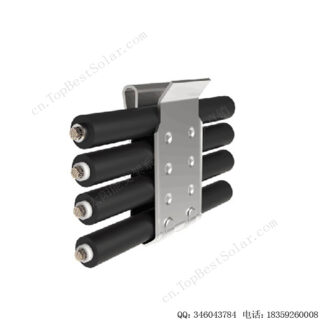 安装光伏线夹不锈钢卡扣示意图